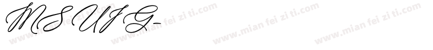 MS UI G字体转换